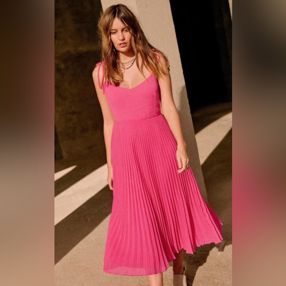 Sezane Nissa Dress Rose - Size 40